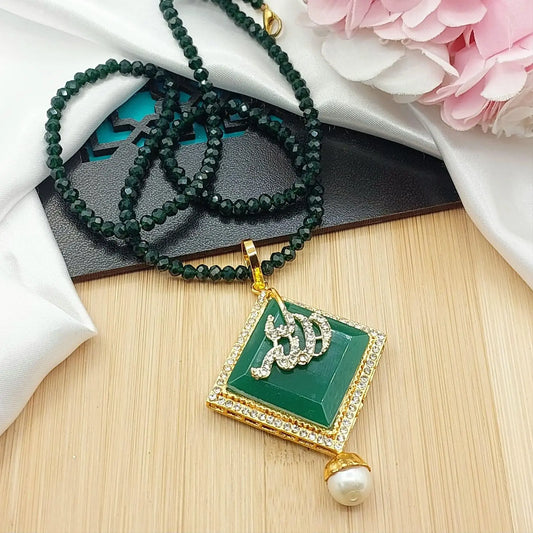 Egyptian Squre Stone Calligraphy pendant -2180 Nayab Jewellery