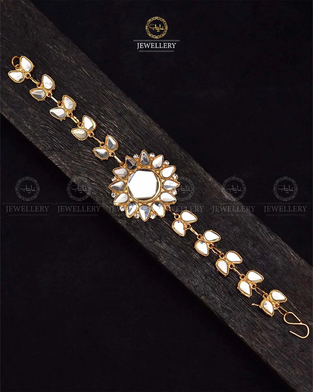 Elegant Kundan Bracelet-2372 Nayab Jewellery