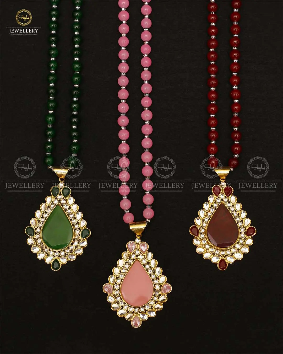 Farshi Kundan Real stones Mala (without Earrings) -2145 Nayab Jewellery