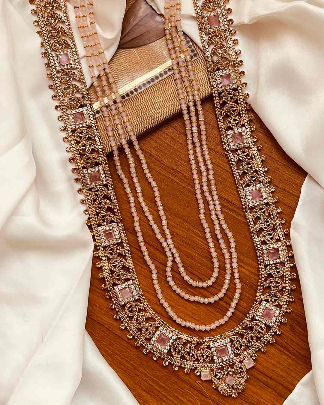 Gold plated Long Bridal Mala NJ - 1710 Nayab Jewellery