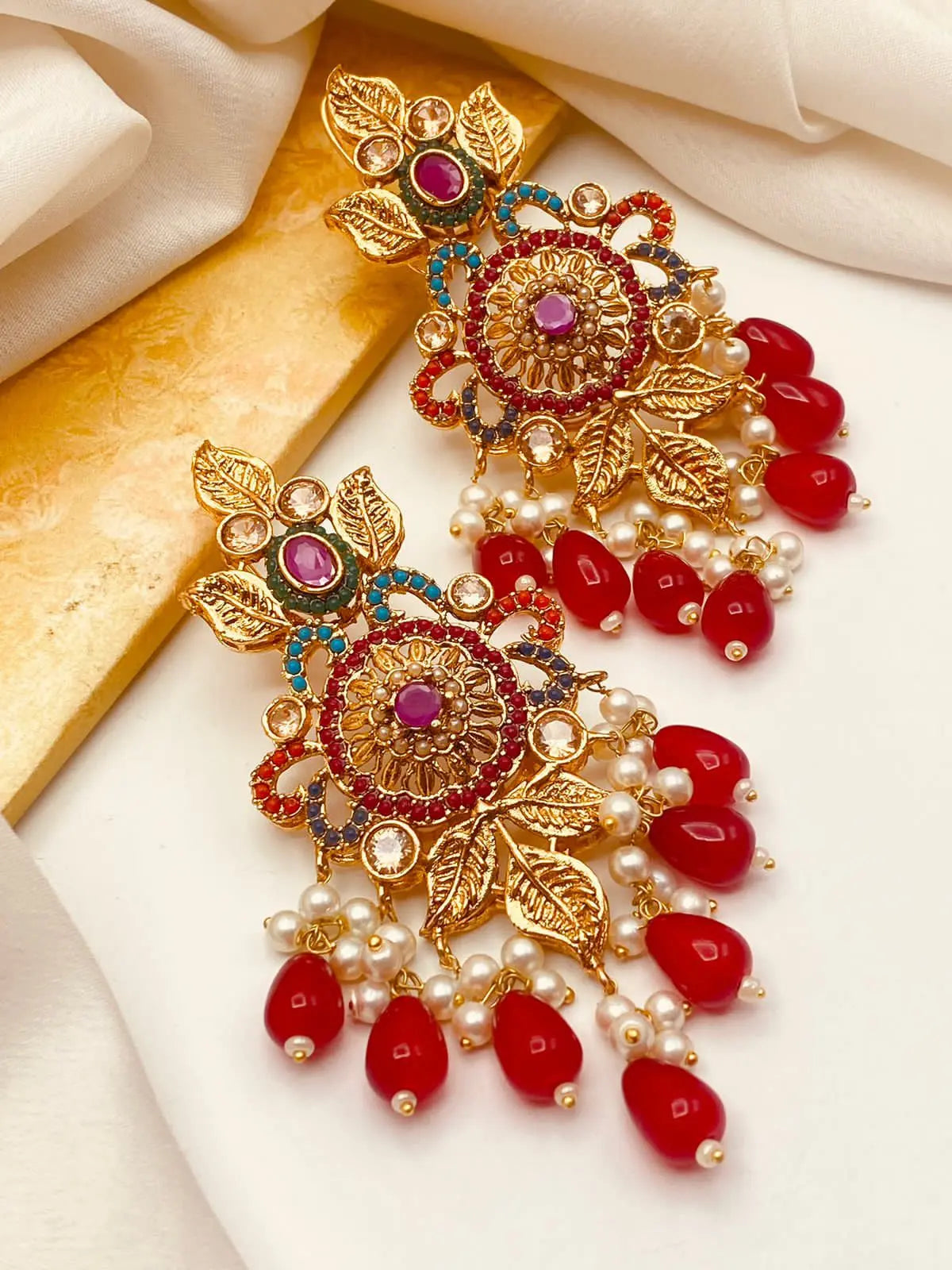 Gold plated Noratan Earrings