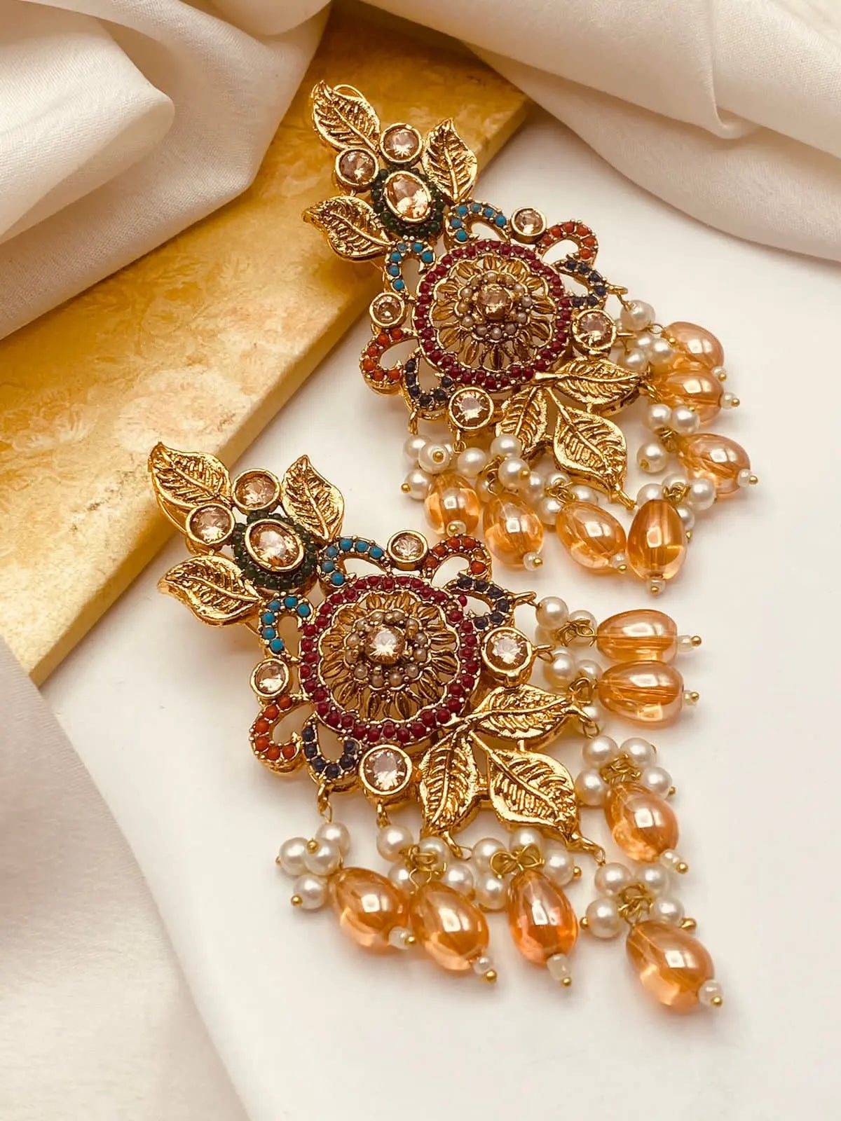 Gold plated Noratan Earrings