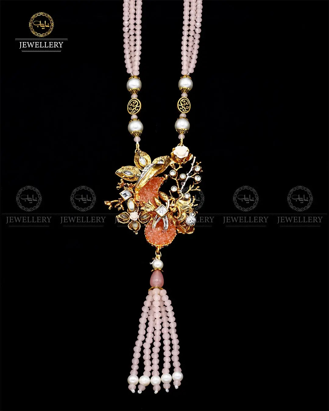 Hand Made Crush Mala (without Earrings) NJ-1744 Nayab Jewellery