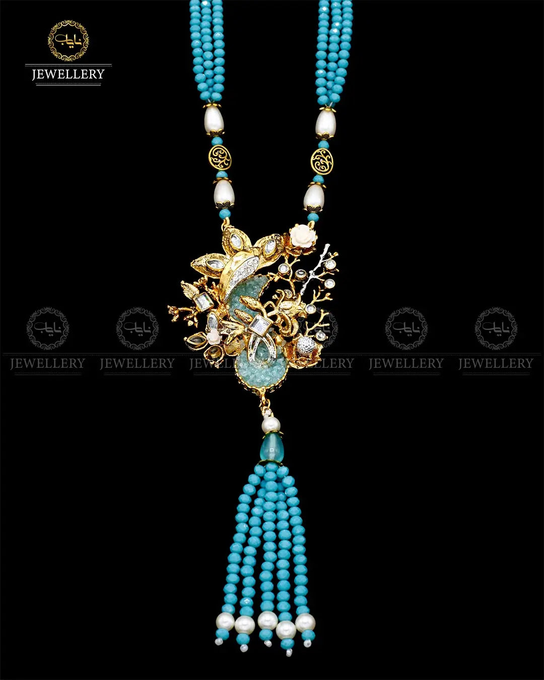 Hand Made Crush Mala (without Earrings) NJ-1744 Nayab Jewellery