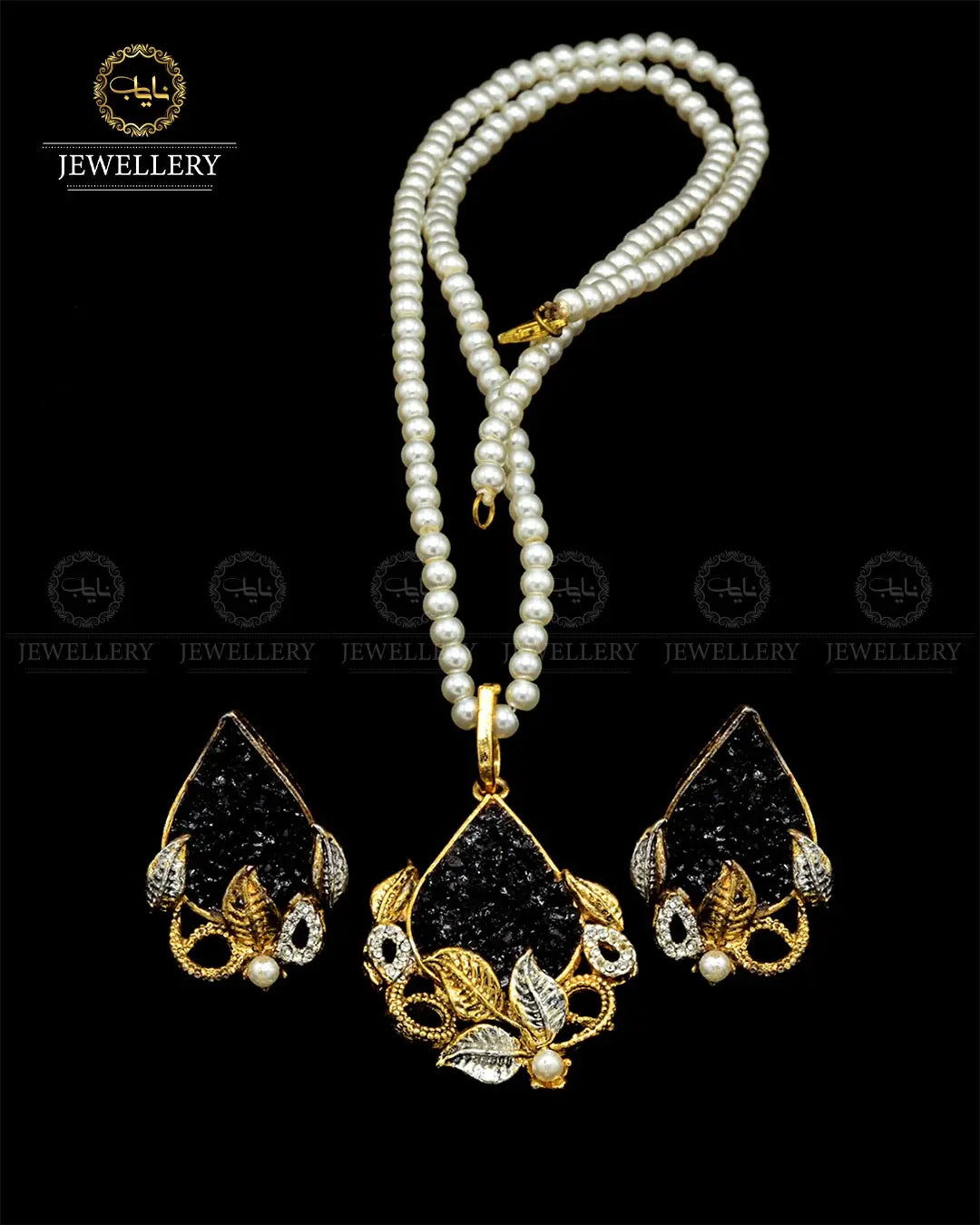 Hand made Crush Locket set NJ-1817 Nayab Jewellery