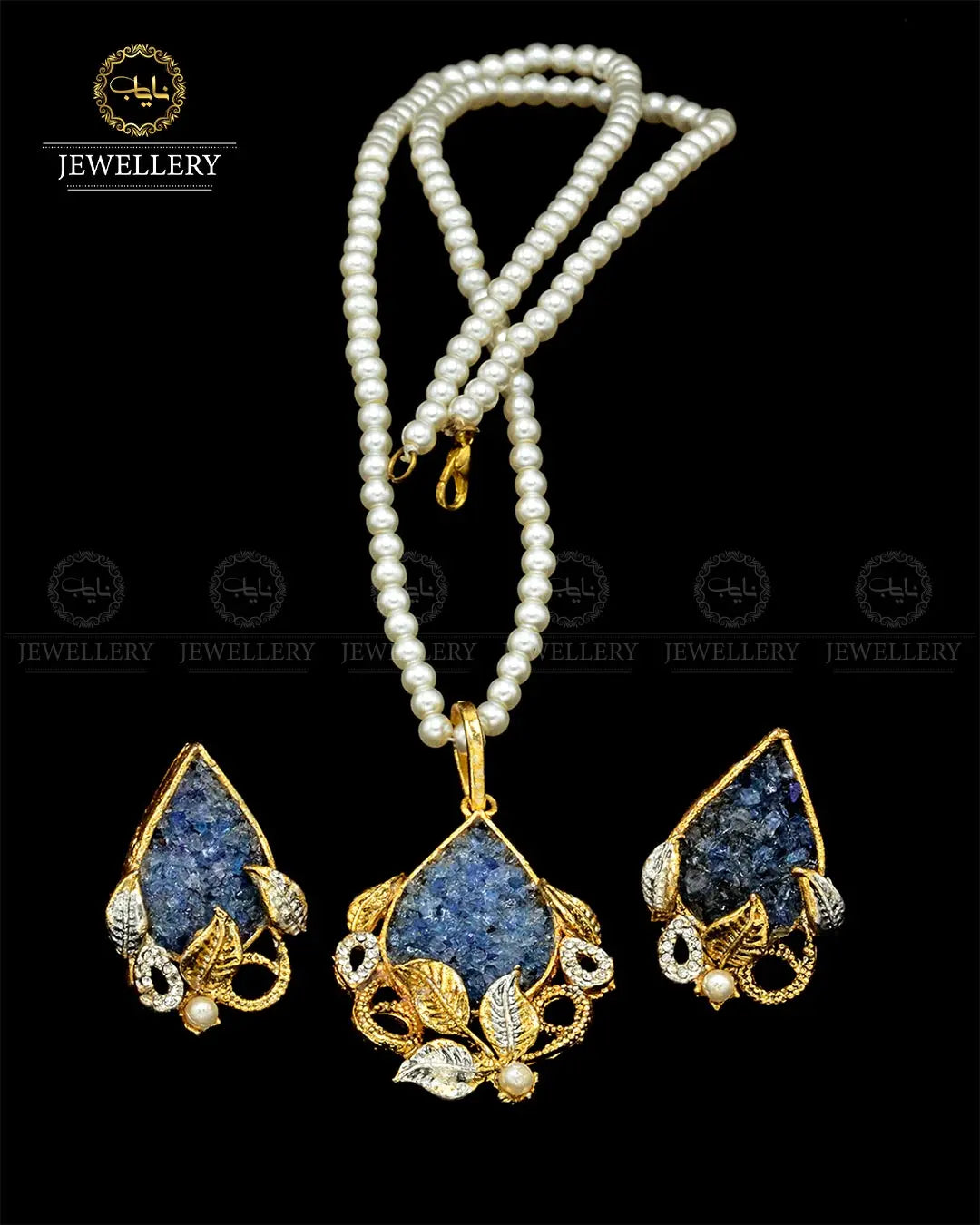 Hand made Crush Locket set NJ-1817 Nayab Jewellery