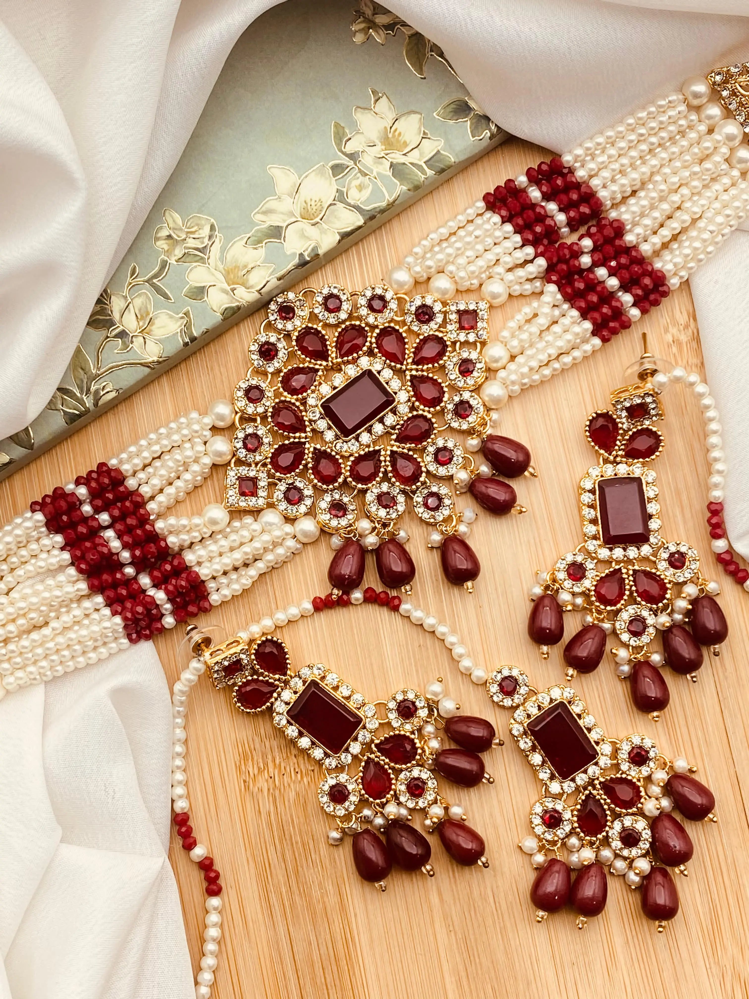 Hand made Egyptian Chokar Set NJ-1549 Nayab Jewellery