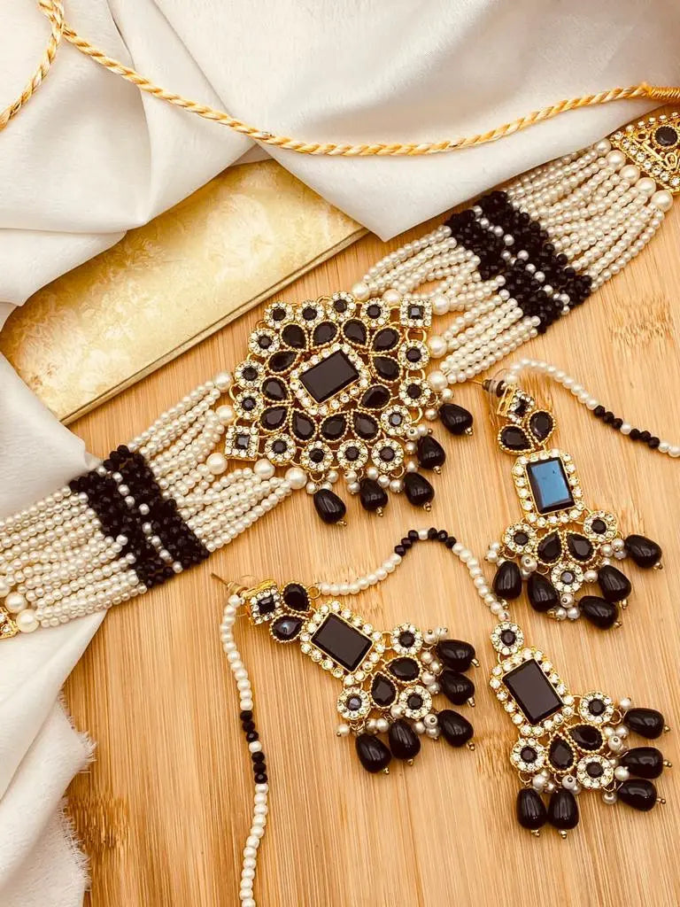 Hand made Egyptian Chokar Set NJ-1549 Nayab Jewellery