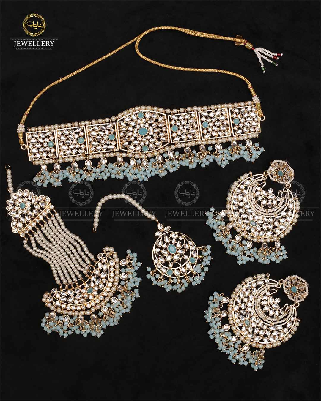 Hand made Kundan Bridal set NJ- 1652 Nayab Jewellery