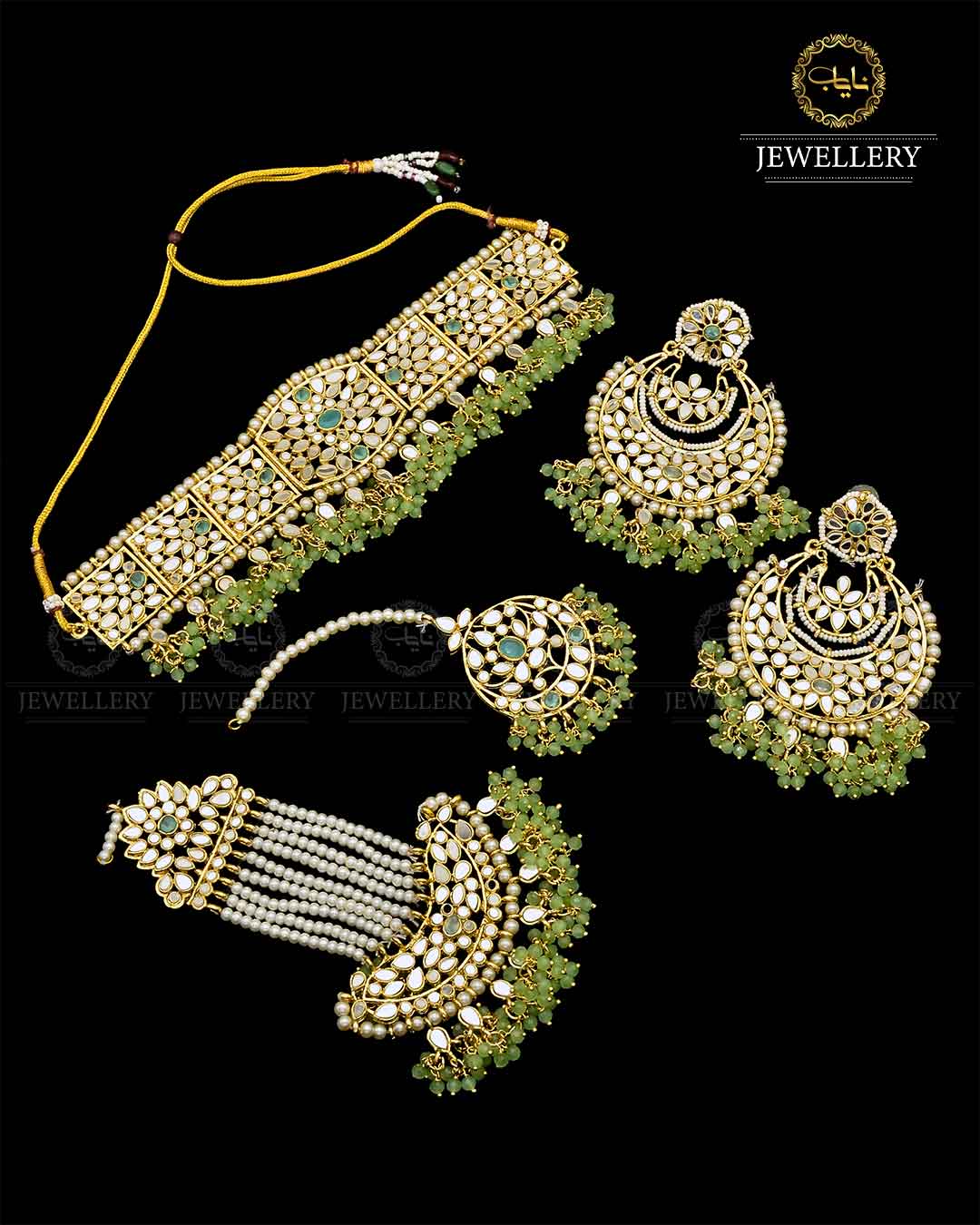 Hand made Kundan Bridal set NJ- 1652 Nayab Jewellery