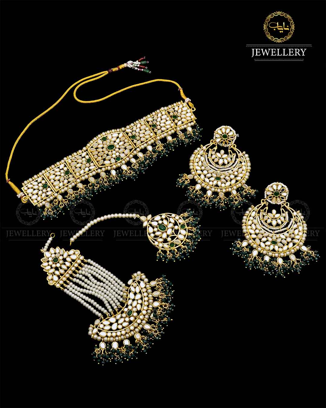 Hand made Kundan Bridal set NJ- 1652 Nayab Jewellery