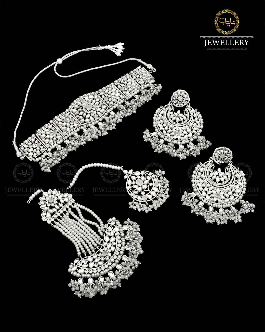 Hand made Kundan Bridal set NJ- 1652 Nayab Jewellery