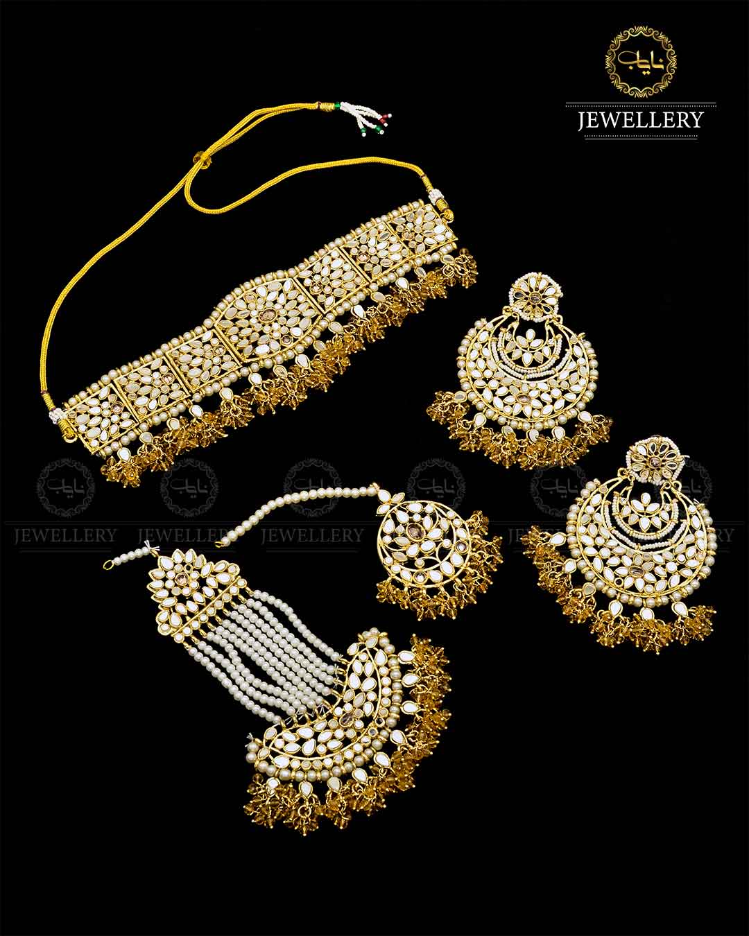 Hand made Kundan Bridal set NJ- 1652 Nayab Jewellery