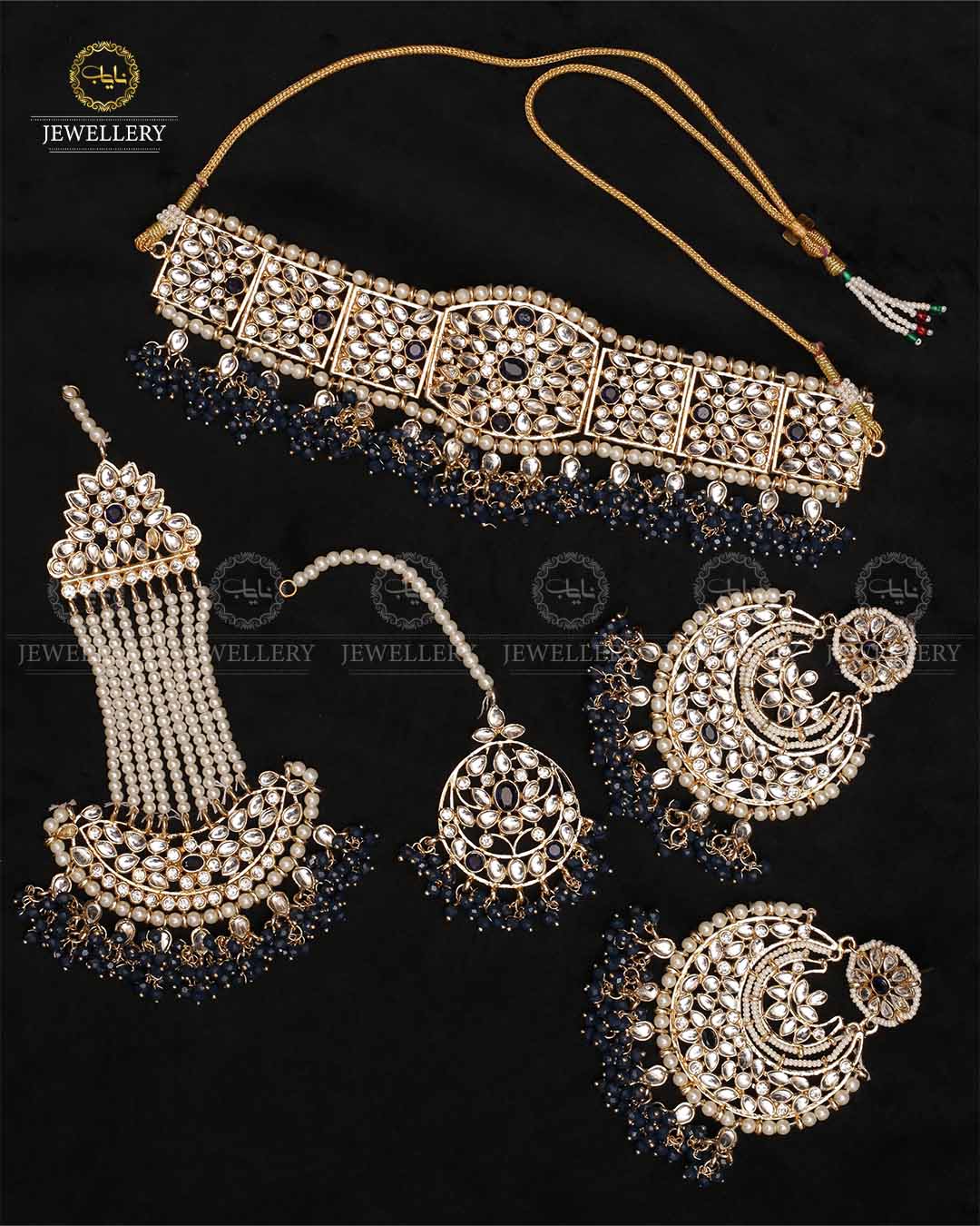 Hand made Kundan Bridal set NJ- 1652 Nayab Jewellery