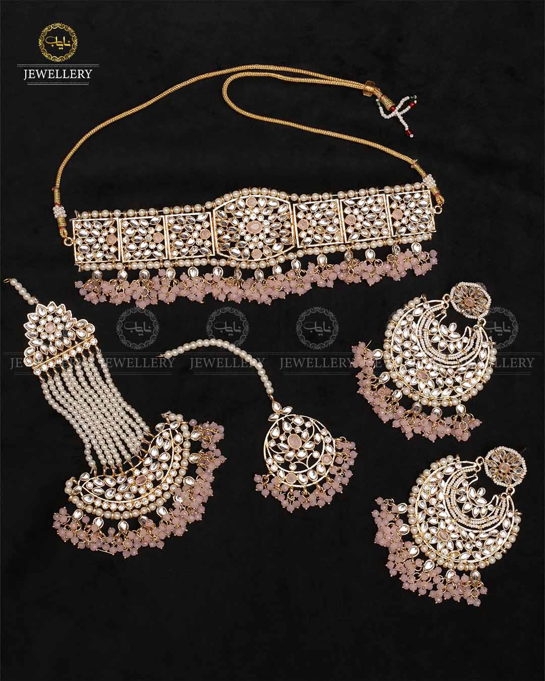 Hand made Kundan Bridal set NJ- 1652 Nayab Jewellery