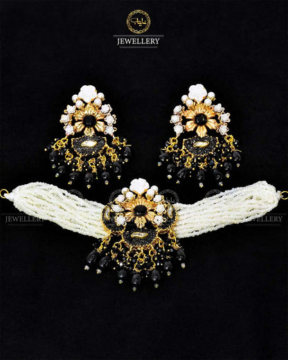 Handmade Crush Chokar Necklace set NJ -1677 Nayab Jewellery