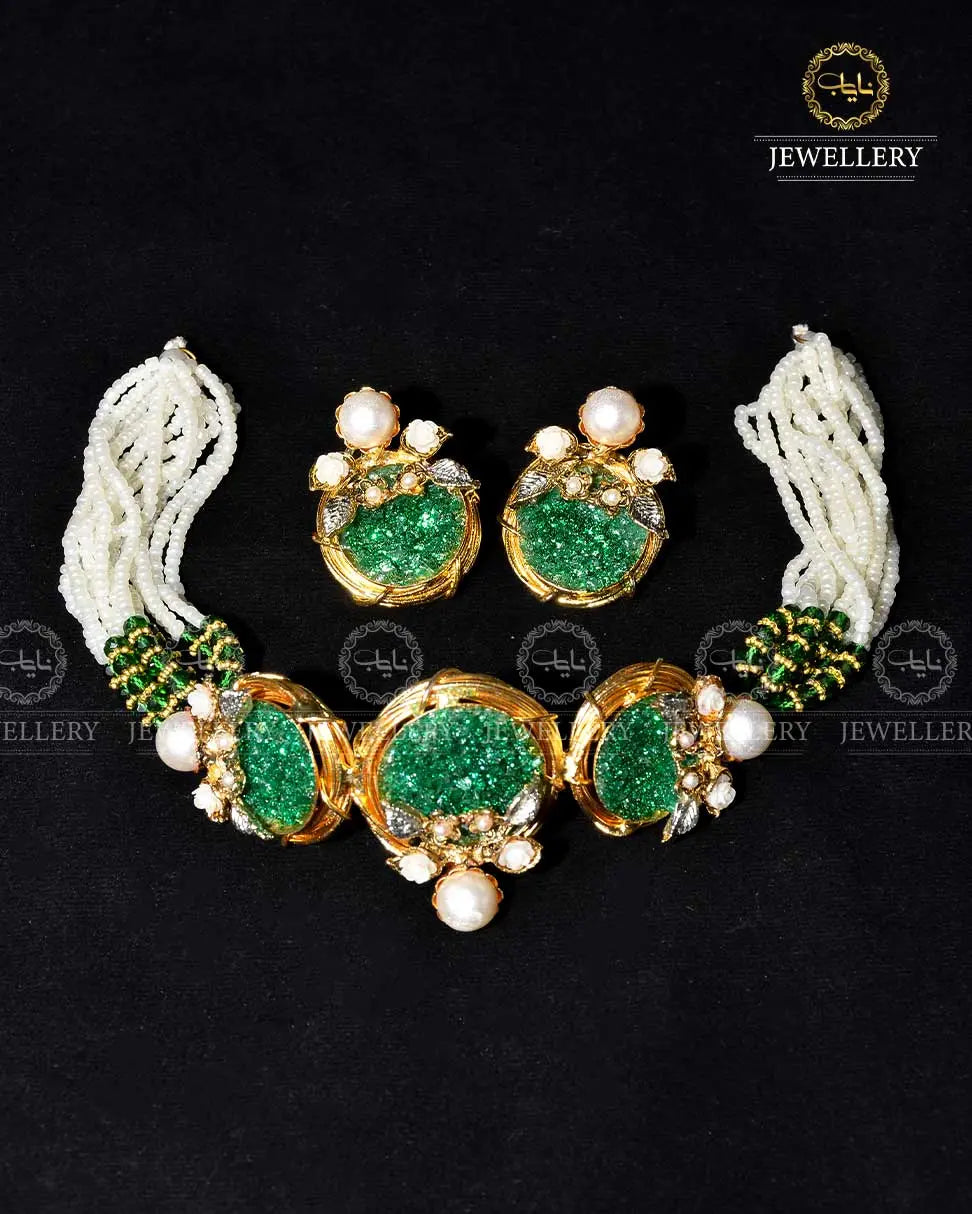 Handmade Crush Chokar set NJ -1678 Nayab Jewellery