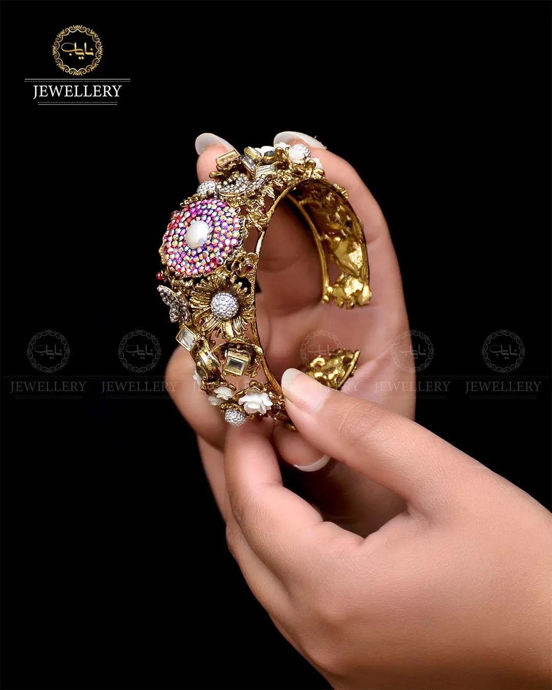 Handmade Turkish Antique Kangan NJ-1758 Nayab Jewellery