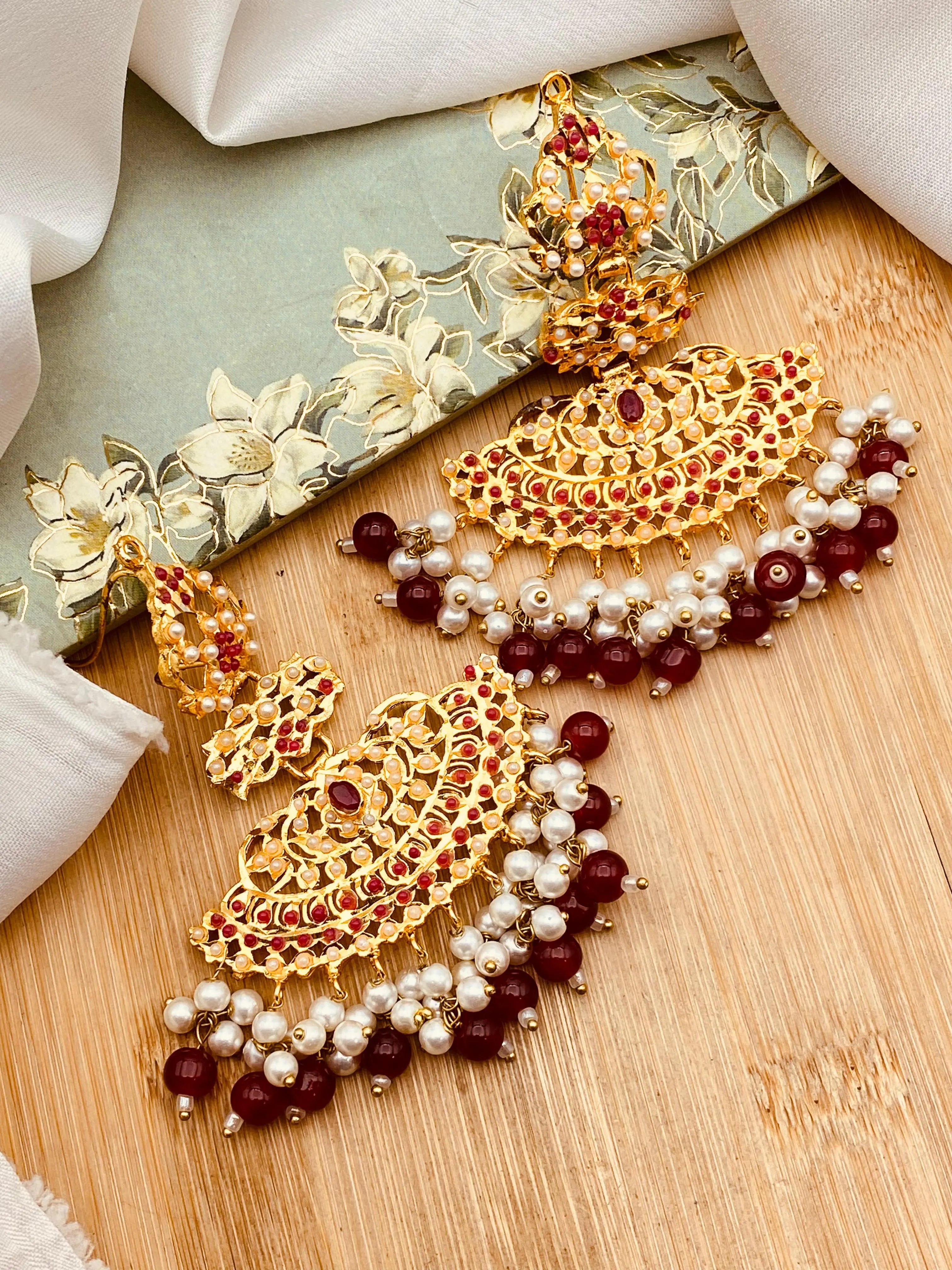 Hyderabadi earrings -2265 Nayab Jewellery