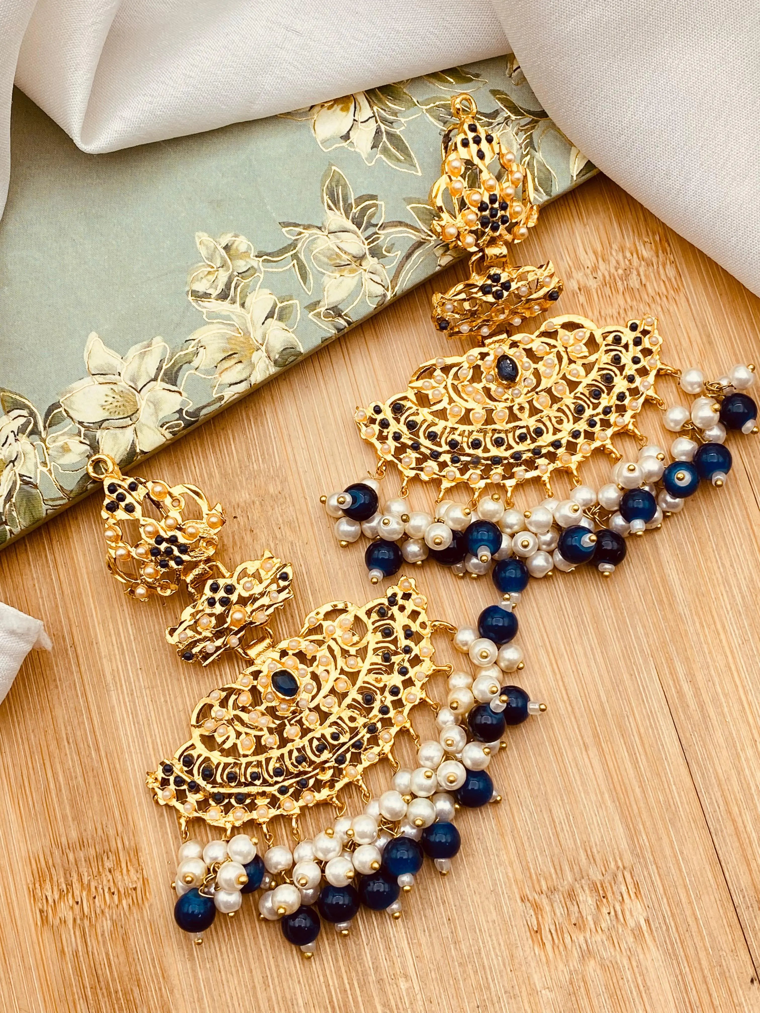 Hyderabadi earrings -2265 Nayab Jewellery