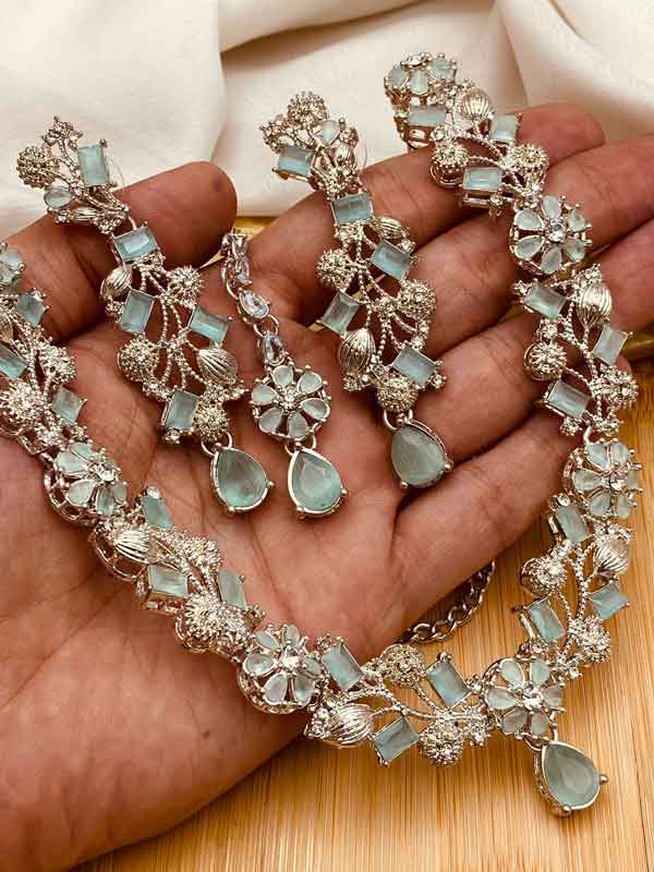 Turkish Necklace Set NJ-1528-Silver