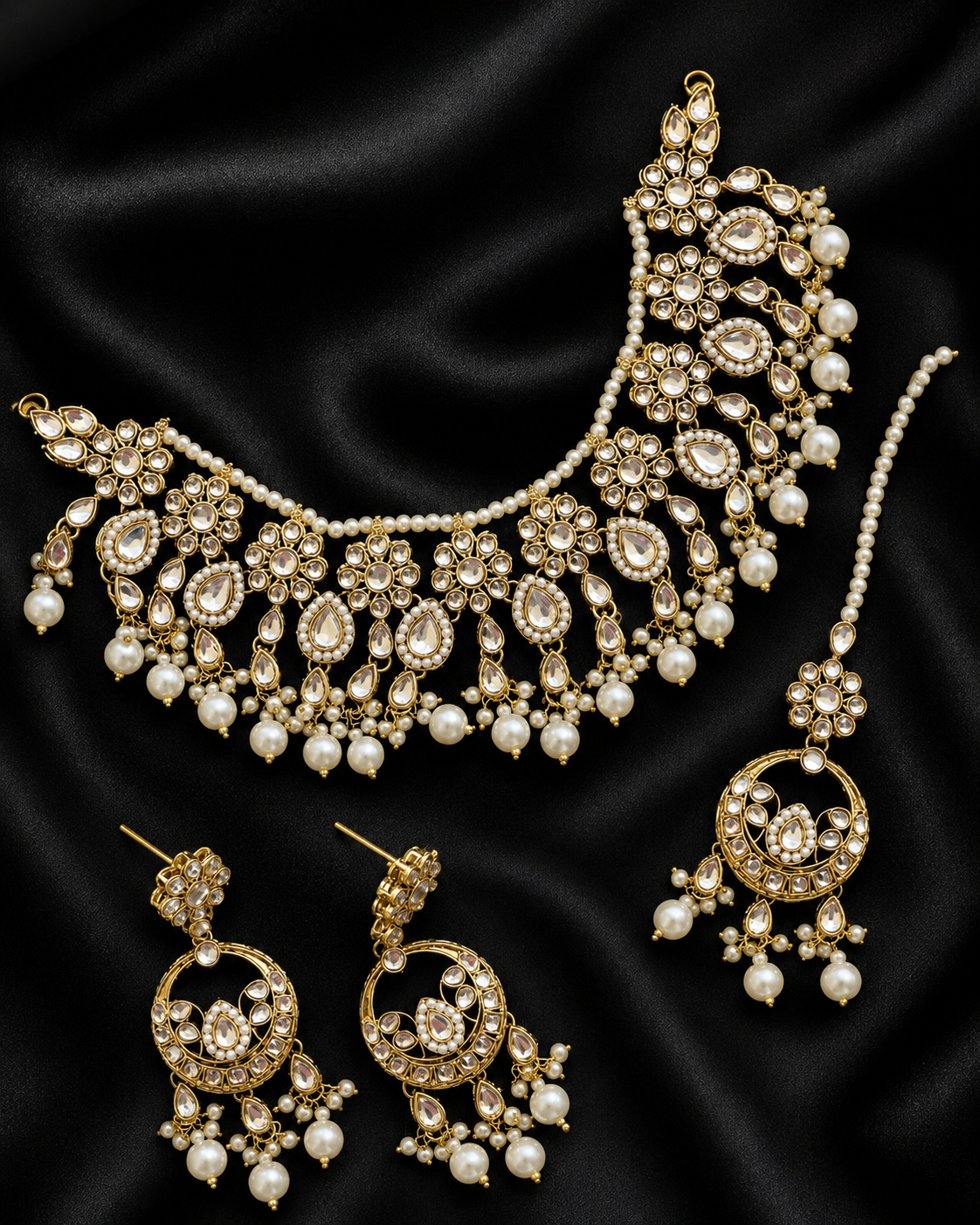 Uncut Kundan Necklace set N-1028