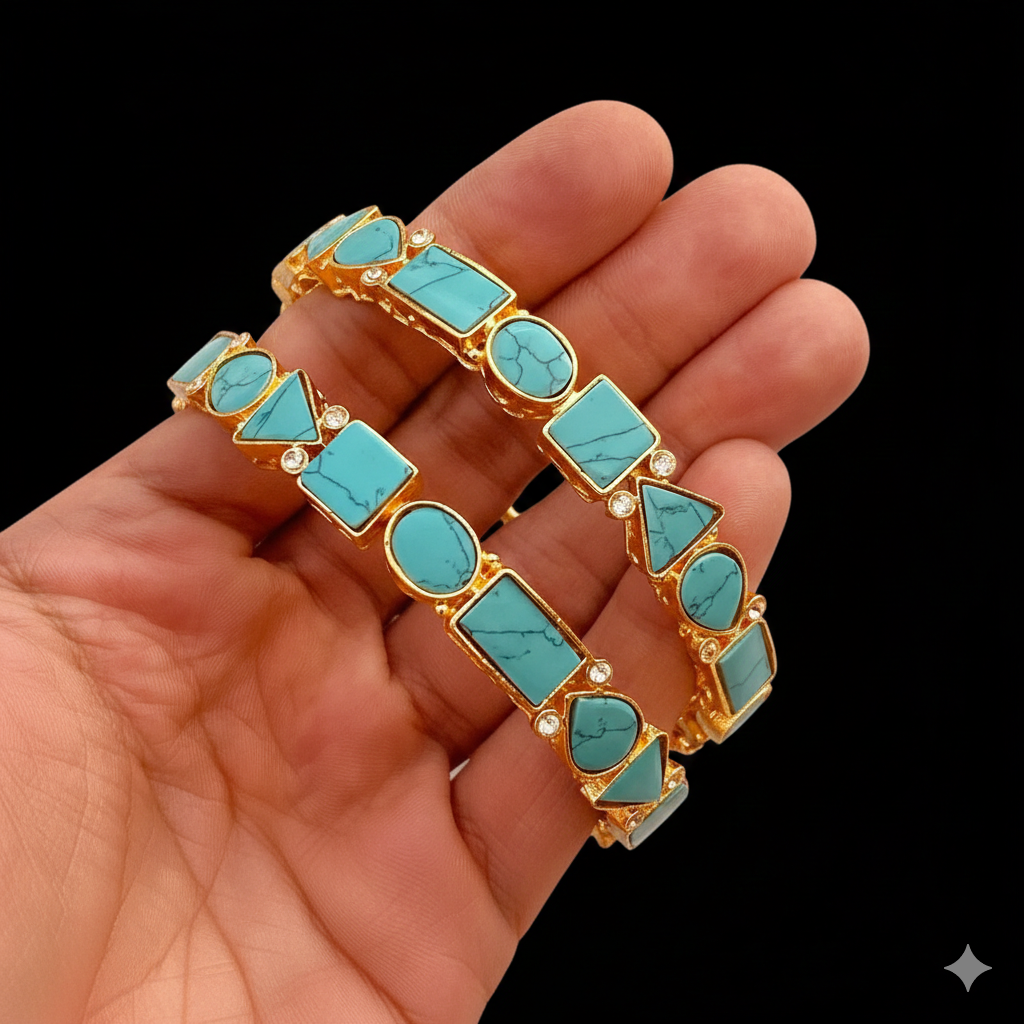 Egyptian openable Bangles (pair) BL-5039