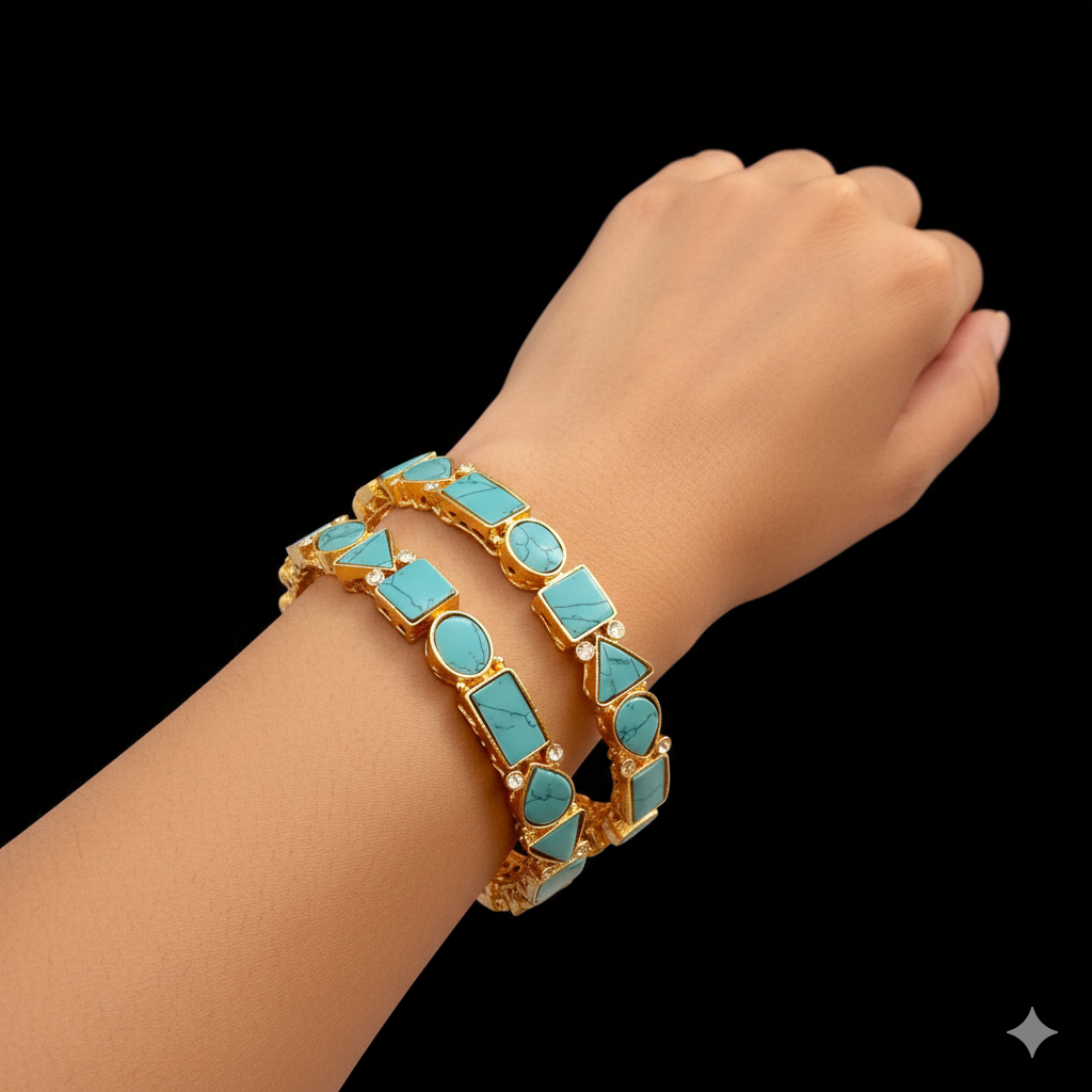 Egyptian openable Bangles (pair) BL-5039