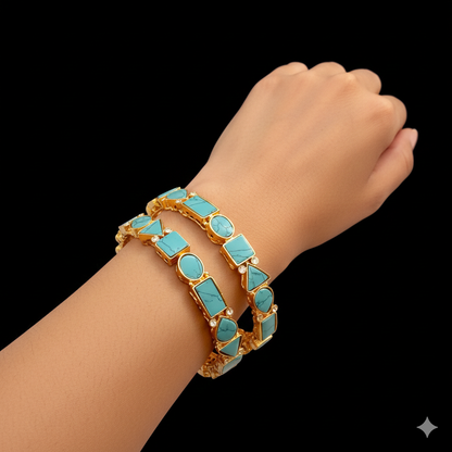 Egyptian openable Bangles (pair) BL-5039