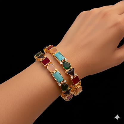 Egyptian openable Bangles (pair) BL-5039