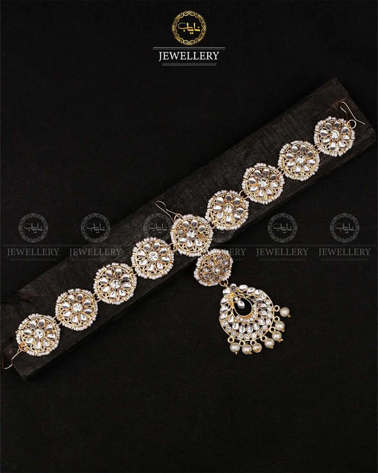 Indian Dubbi kundan Sheesh patti-2059 Nayab Jewellery