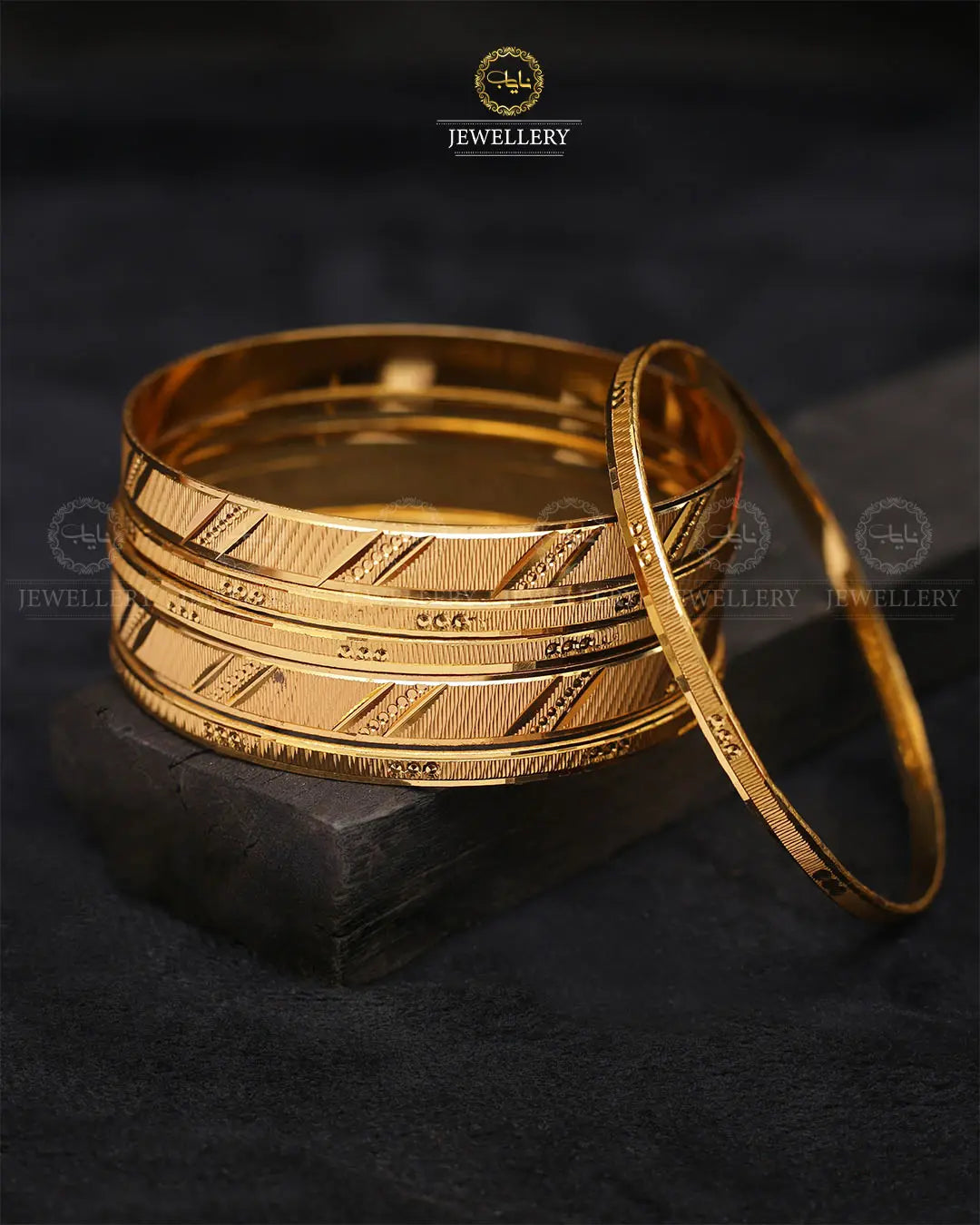 Indian Gold look 6 pcs bangles-2360 Nayab Jewellery