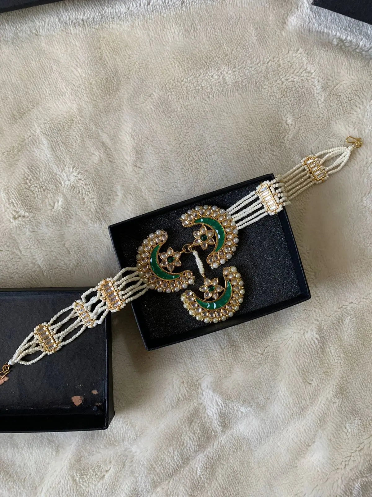 Indian kundan matha patti NJ -1738 Nayab Jewellery