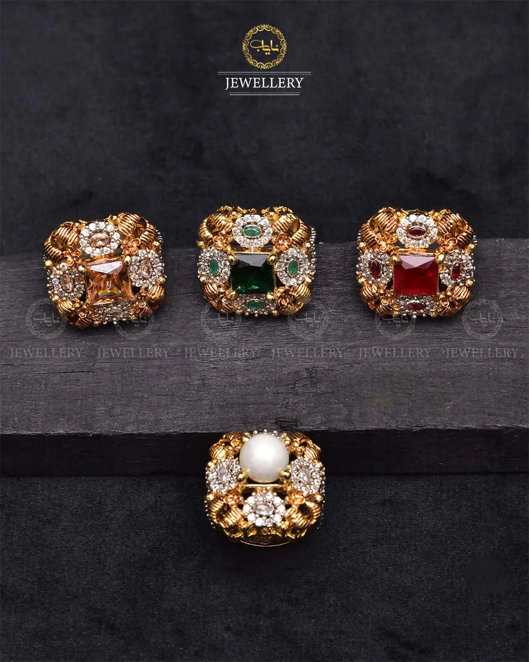 Jarao big size Adjustable Ring -2271 Nayab Jewellery