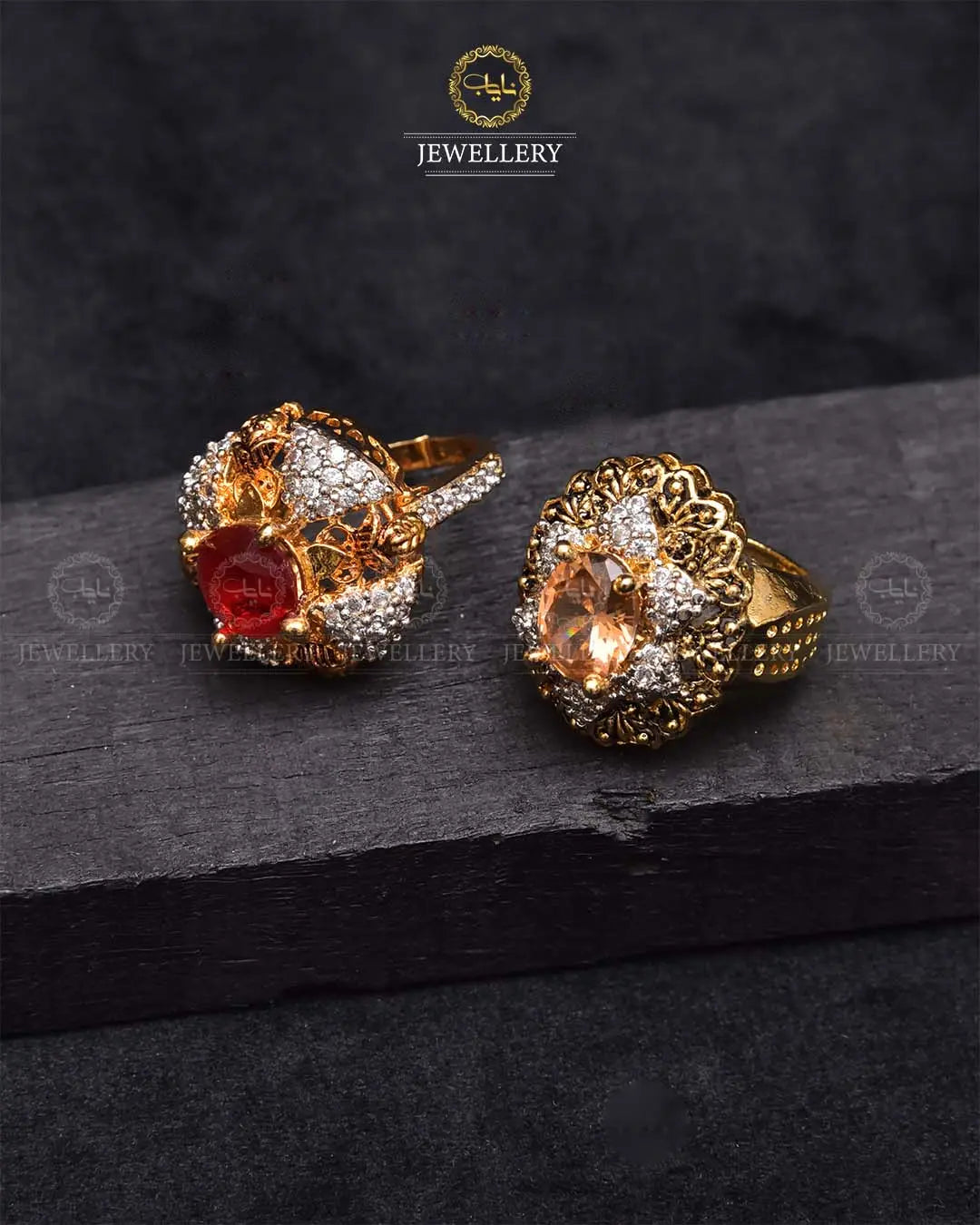 Jarao big size Adjustable Ring-2272 Nayab Jewellery