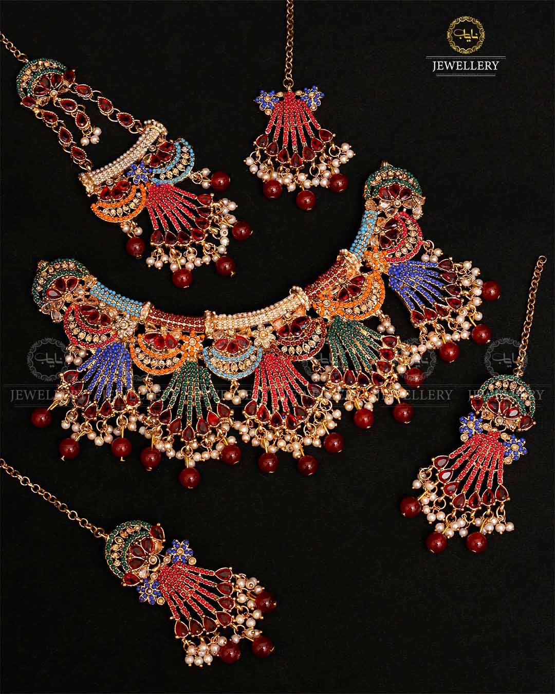 Java Noratan 5 pcs Bridal set-2113 Nayab Jewellery