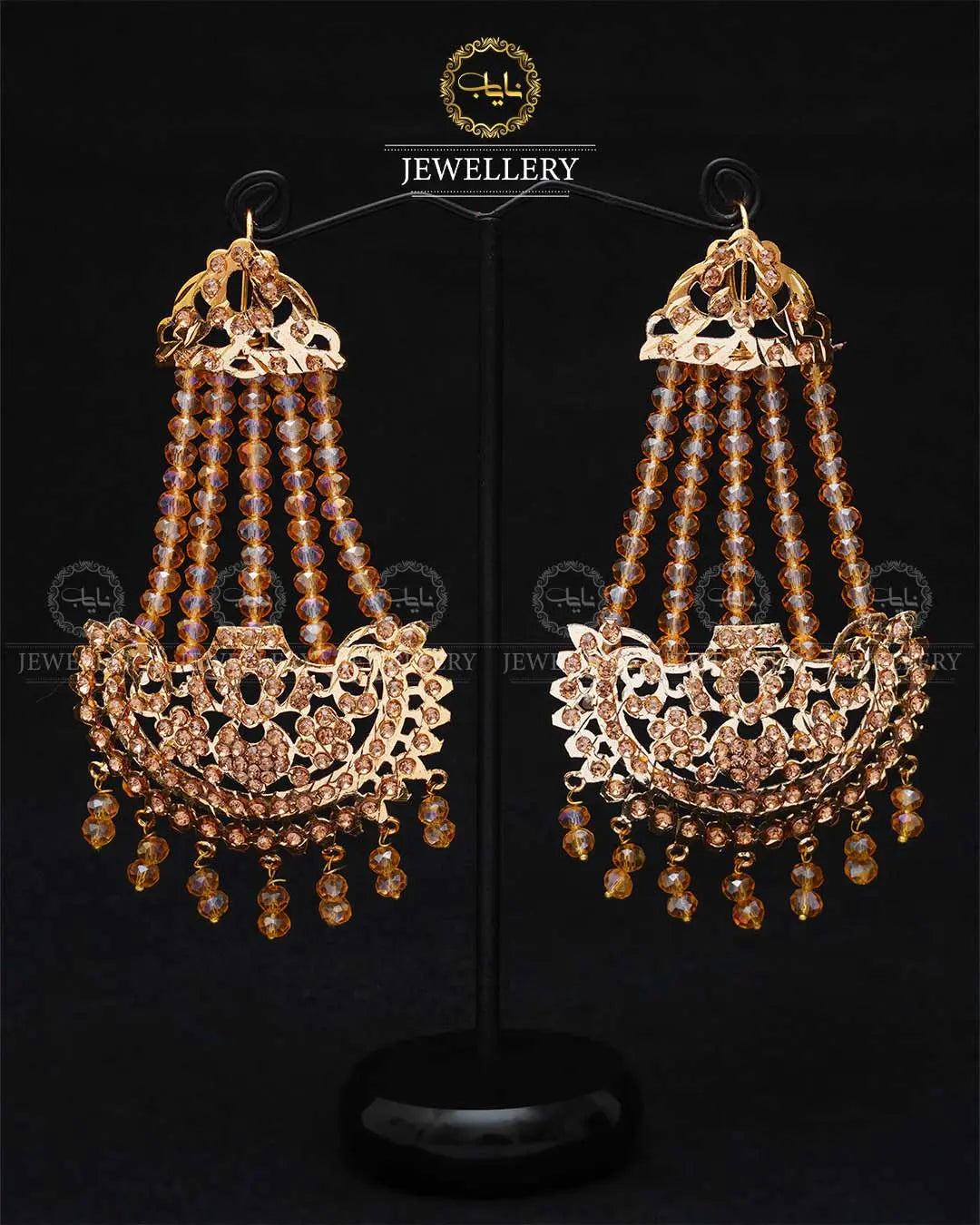 Jhomer Style Hyedrabadi Earrings -1997 Nayab Jewellery