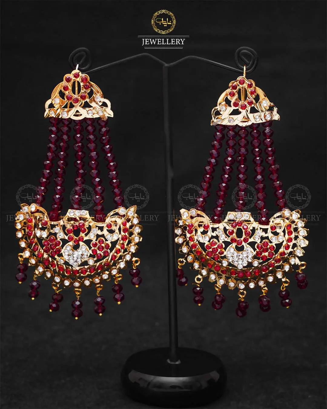 Jhomer Style Hyedrabadi Earrings -1997 Nayab Jewellery
