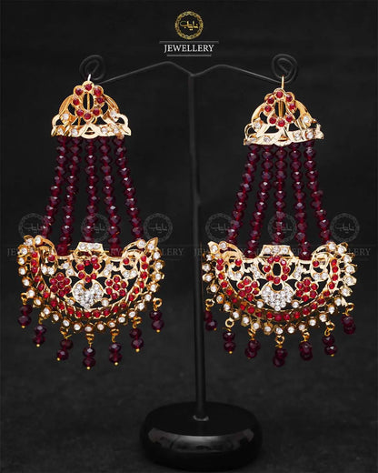 Jhomer Style Hyedrabadi Earrings -1997 Nayab Jewellery