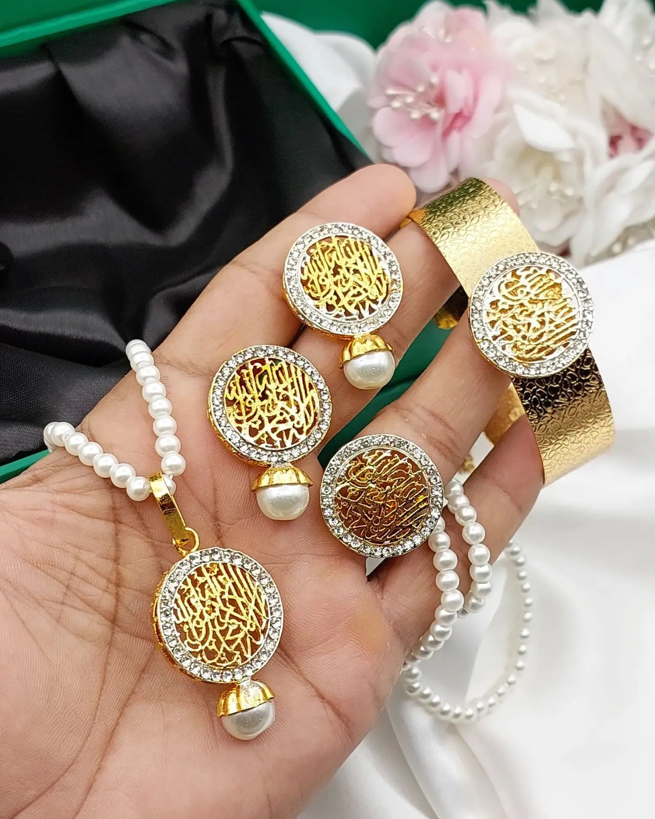 Kalma Calligraphy Combo set-2193 Nayab Jewellery