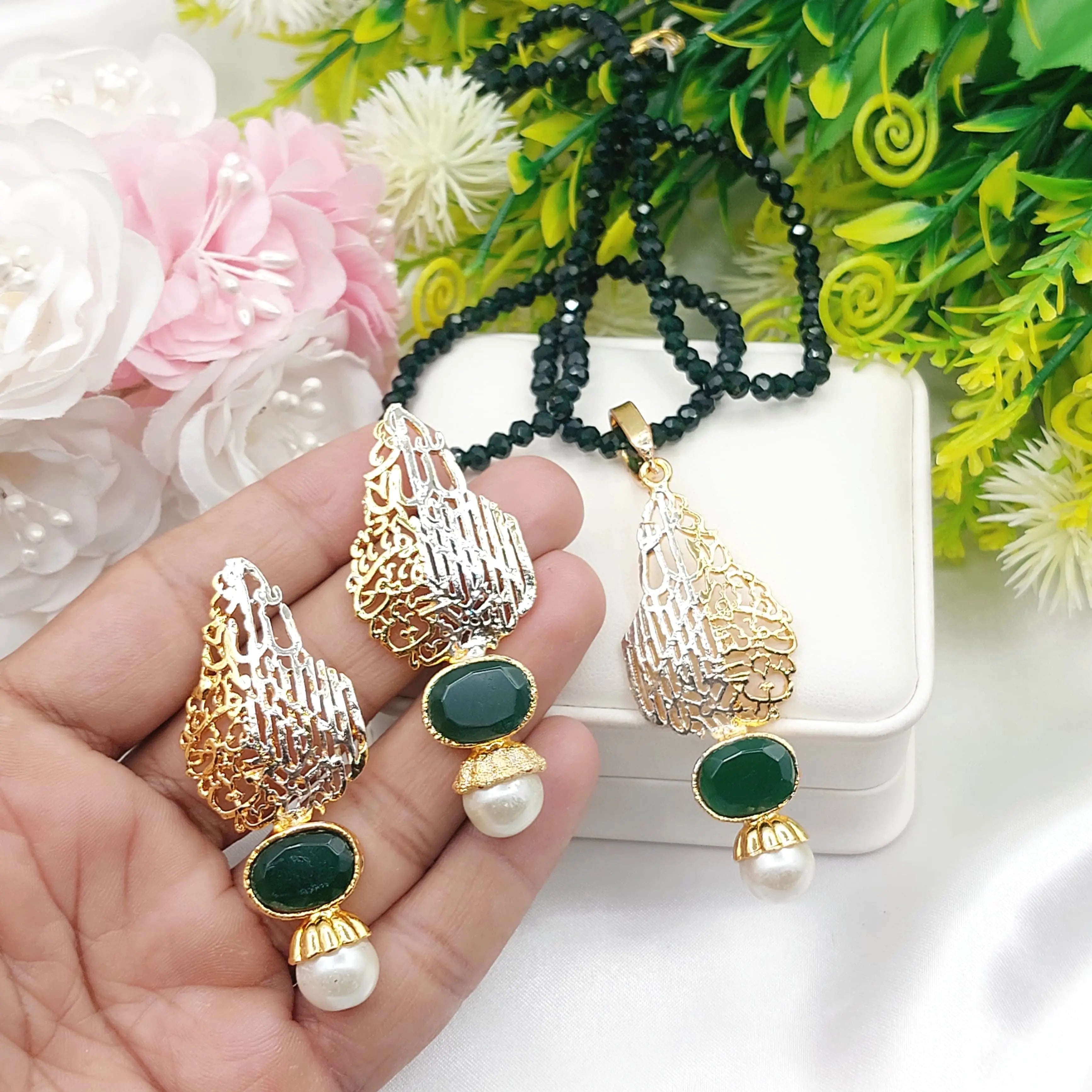 Kalma Locket set-2189 Nayab Jewellery