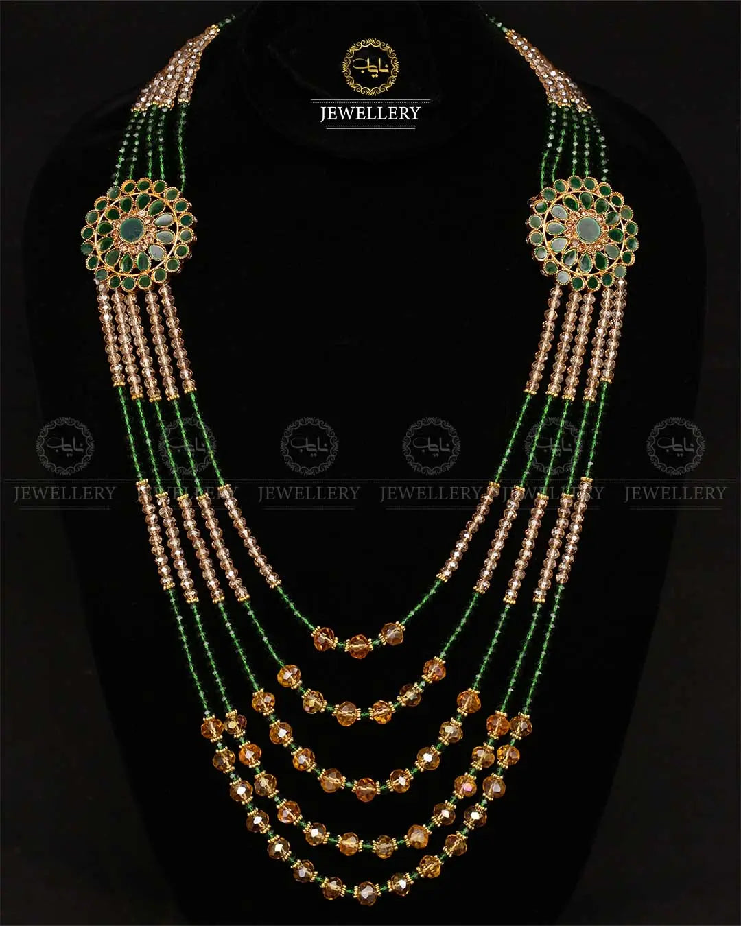 Kundan 5 layers Bridal Mala-2171-Golden Nayab Jewellery