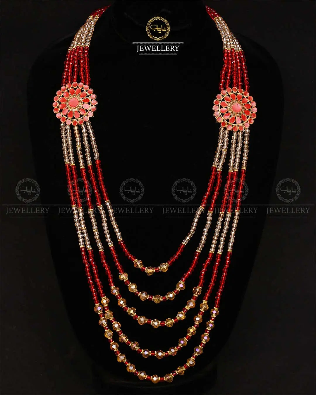 Kundan 5 layers Bridal Mala-2171-Golden Nayab Jewellery