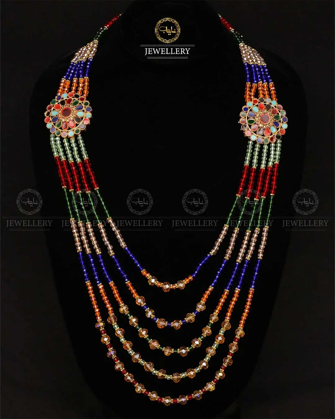 Kundan 5 layers Bridal Mala-2171-Golden Nayab Jewellery