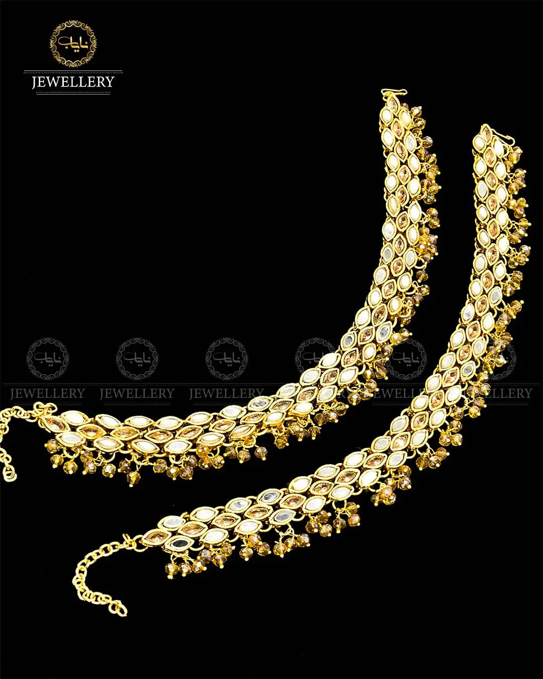 Kundan Anklets (Pazaib) Pair NJ - 1686 Nayab Jewellery