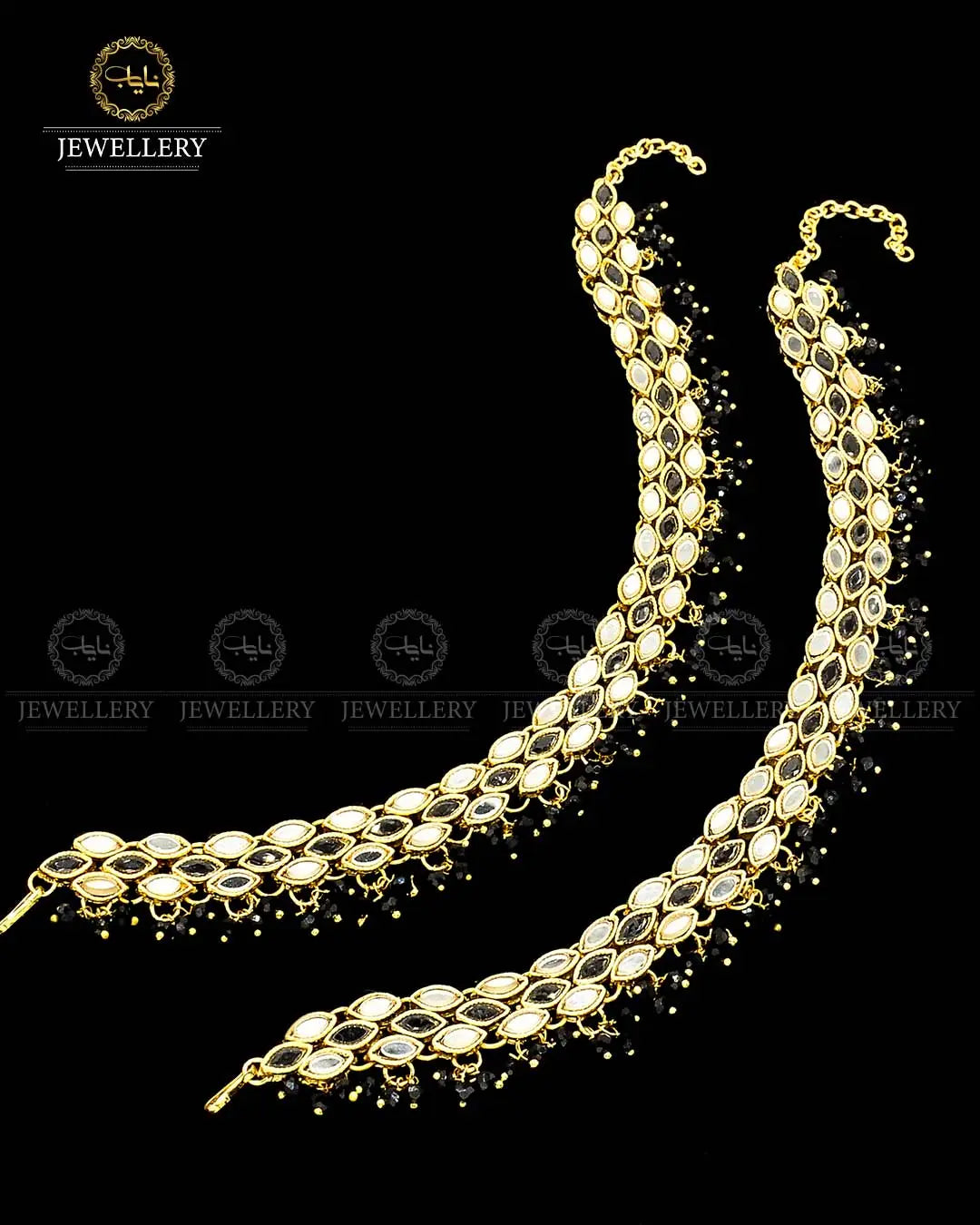 Kundan Anklets (Pazaib) Pair NJ - 1686 Nayab Jewellery