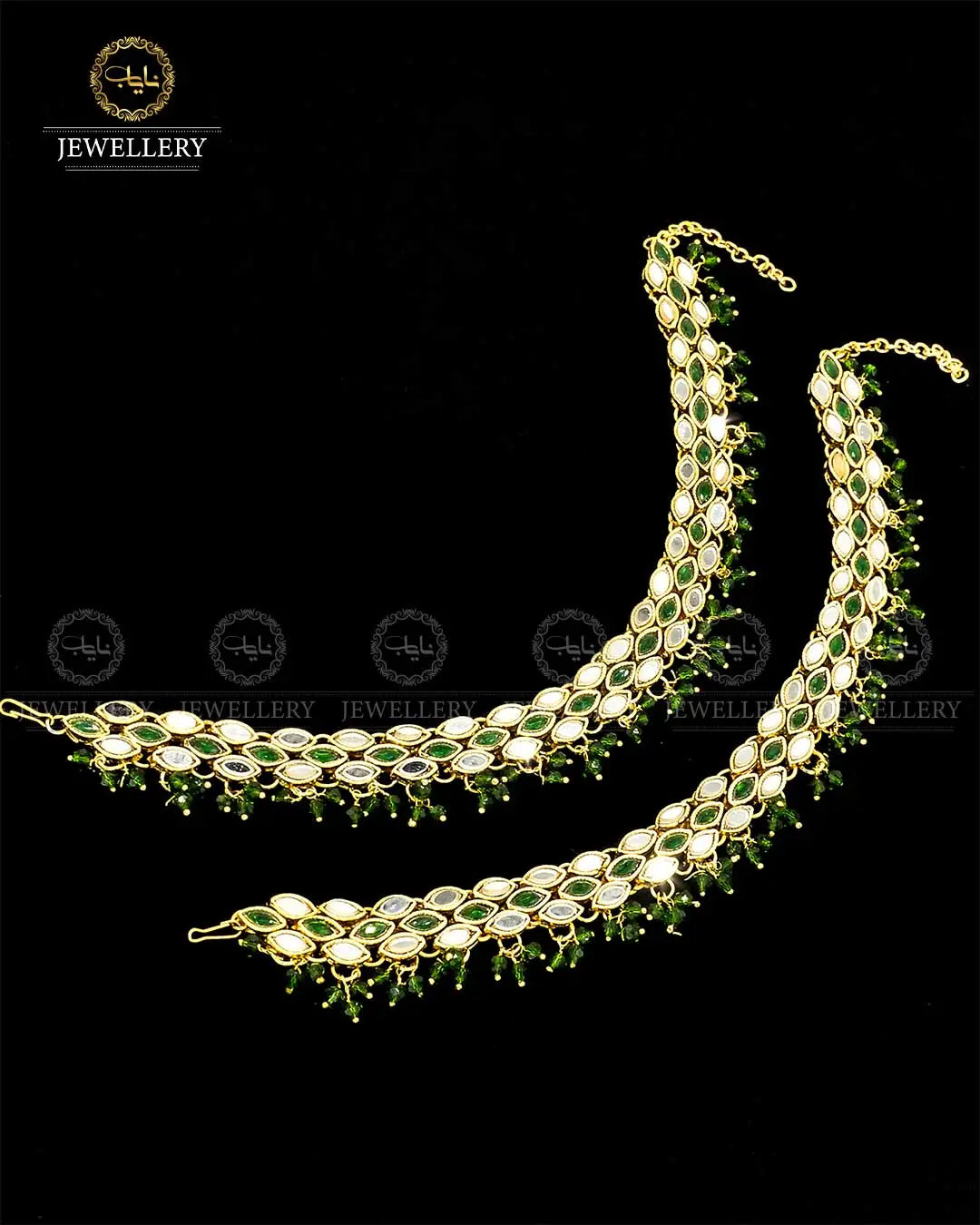 Kundan Anklets (Pazaib) Pair NJ - 1686 Nayab Jewellery