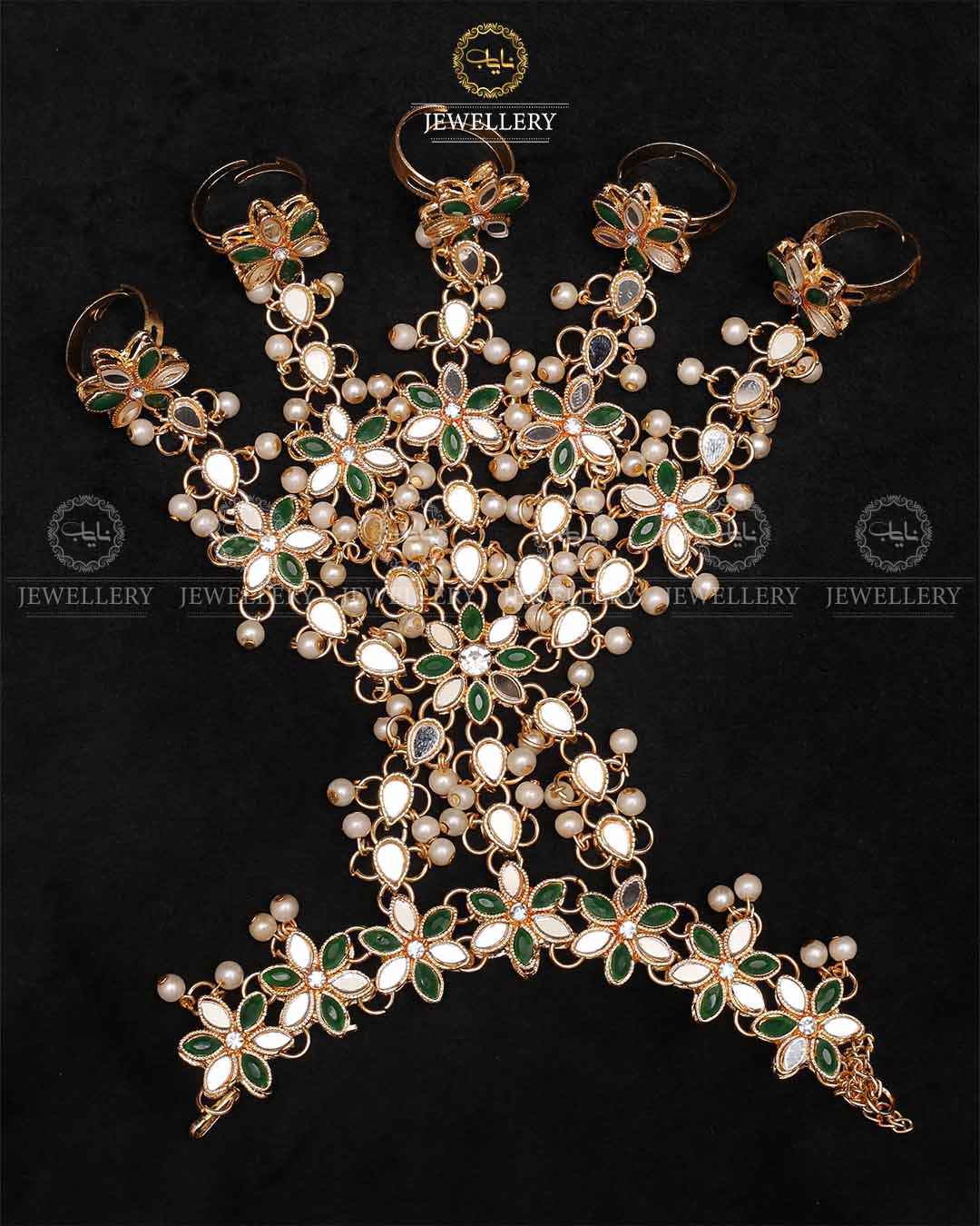 Kundan Bridal Panja-2211-Golden Nayab Jewellery