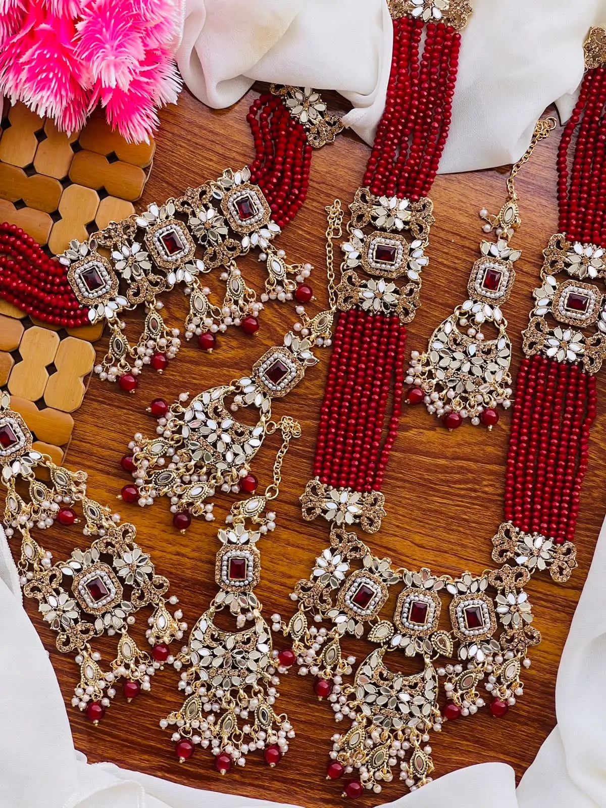 Kundan Bridal Set NJ-1593 Nayab Jewellery