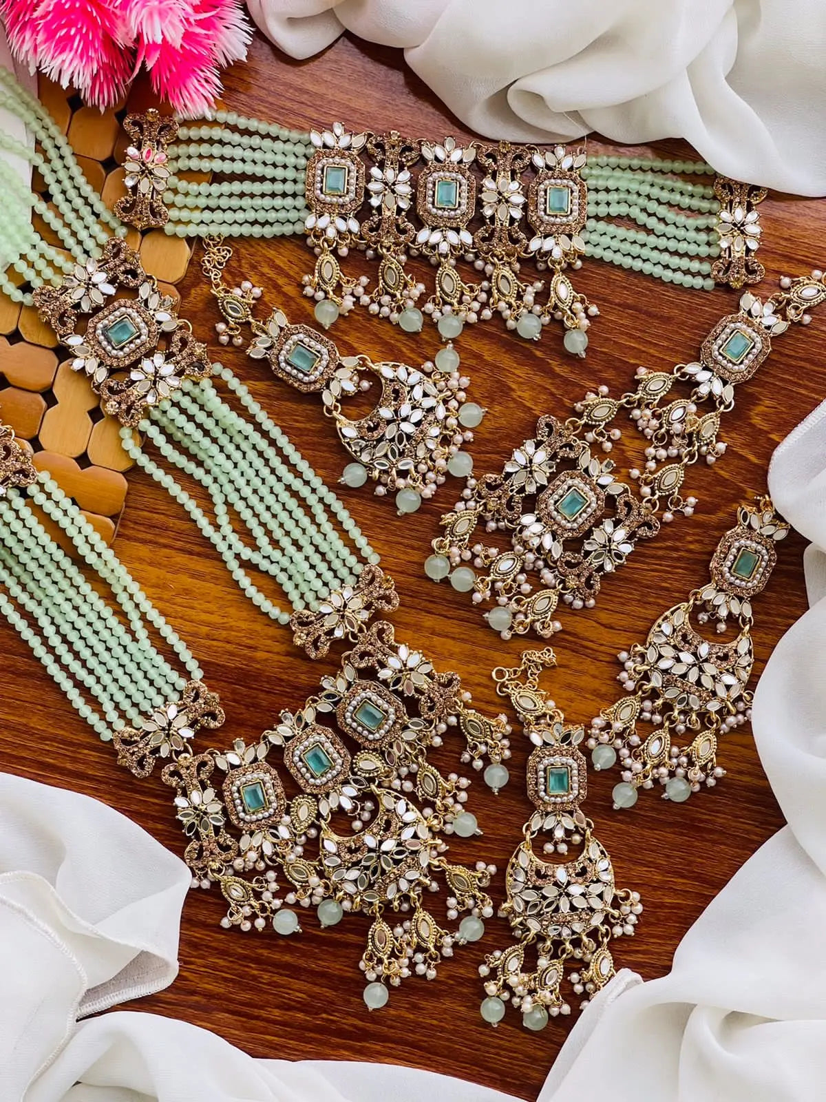 Kundan Bridal Set NJ-1593 Nayab Jewellery